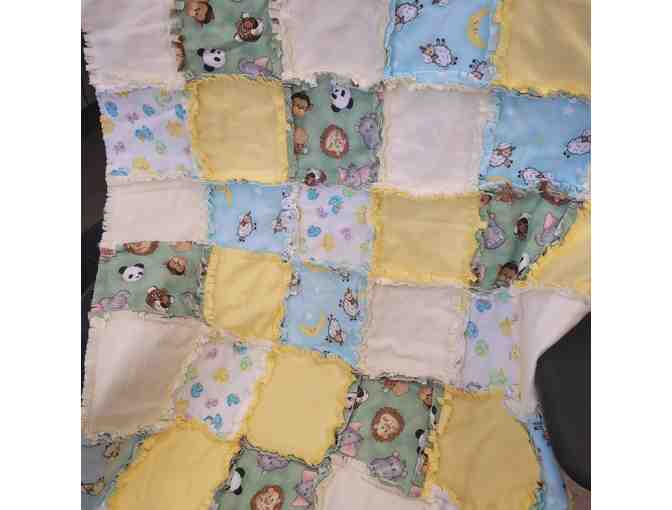 Peaceful Pastel Baby Quilt & Essentials Bundle