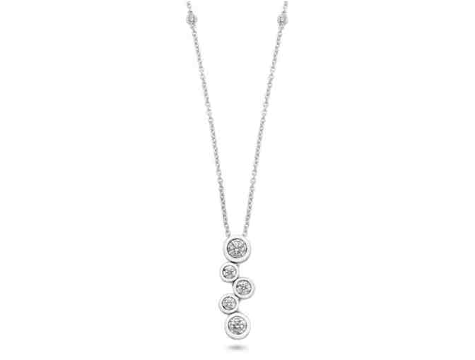 Dazzling 10KT White Gold Bubble Necklace -Get Ready to Shine!