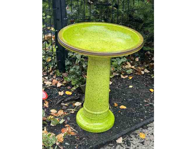 Glazed Bird Bath