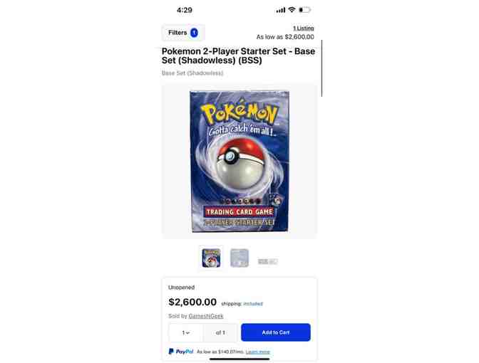 Pokemon (1999, Sealed Original) - '2-Player Starter Set' (25 years old)
