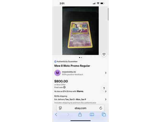 Pokemon (1998 Rare, 'Mew' Promo) - (for Retail Store Owners)