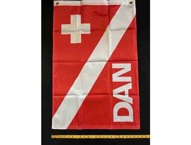 Diver Flag for Safety (DAN Scuba, Nylon) - Large 36'x 23' Waterproof