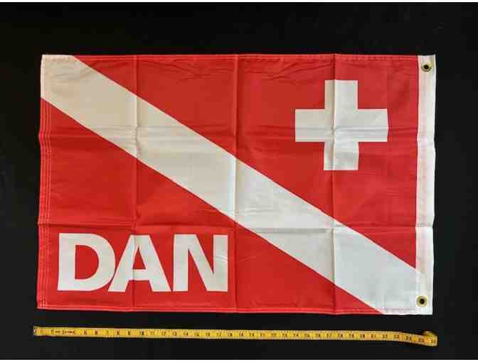 Diver Flag for Safety (DAN Scuba, Nylon) - Large 36'x 23' Waterproof