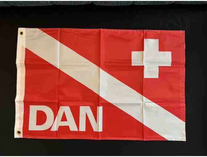 Diver Flag for Safety (DAN Scuba, Nylon) - Large 36'x 23' Waterproof