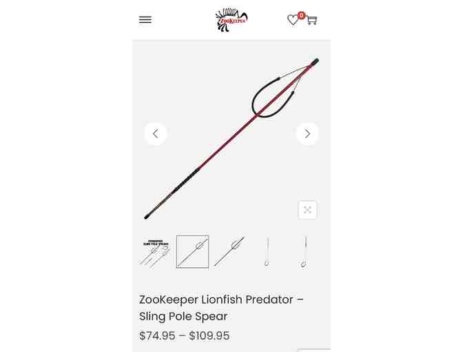 LIONFISH - Sling POLE SPEAR (by Zookeeper)