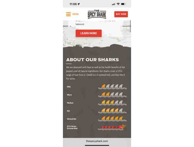 HOT SAUCE: 'Spicy Shark' - Gift Box (Contains 6 Sauces)