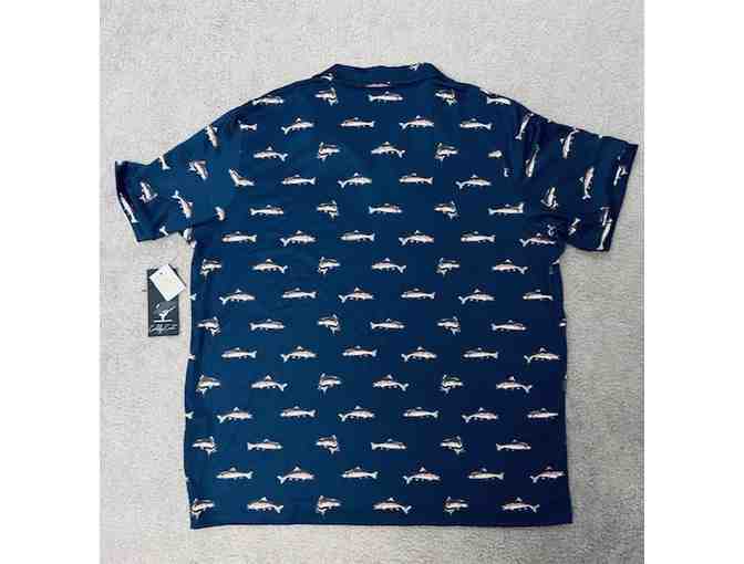 3 FISH SUN SHIRT - Sporty Blue (UPF-50: Adult, Extra Large)