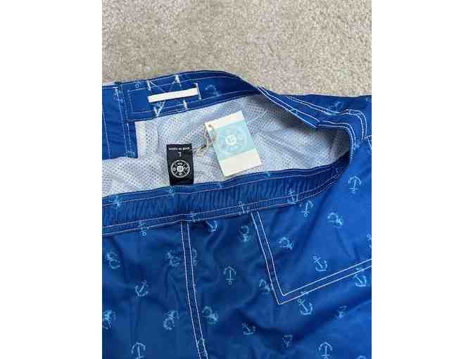 Bathing Suit: DIVER BLUE (New, Size Medium, Diving/Anchors)