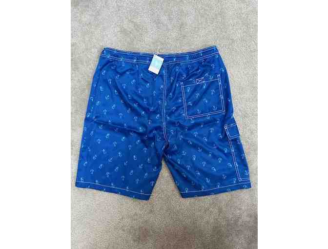 Bathing Suit: DIVER BLUE (New, Size Medium, Diving/Anchors)