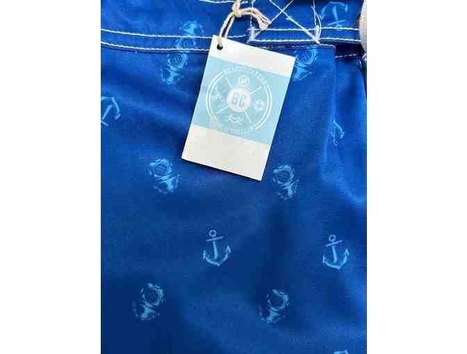 Bathing Suit: DIVER BLUE (New, Size Medium, Diving/Anchors)