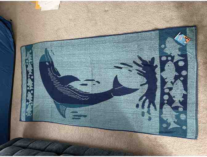 Beach Towel (Dolphin) - FUN, Oversized (72 x 36)
