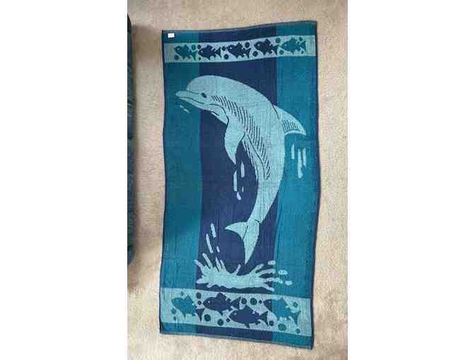 TOWEL: Dolphin (FUN, Reversible, Oversized, 72 x 36)