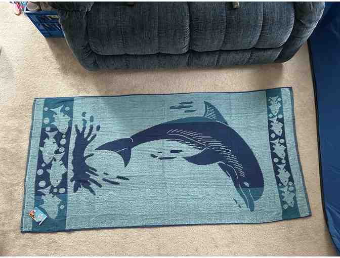 TOWEL: Dolphin (FUN, Reversible, Oversized, 72 x 36)