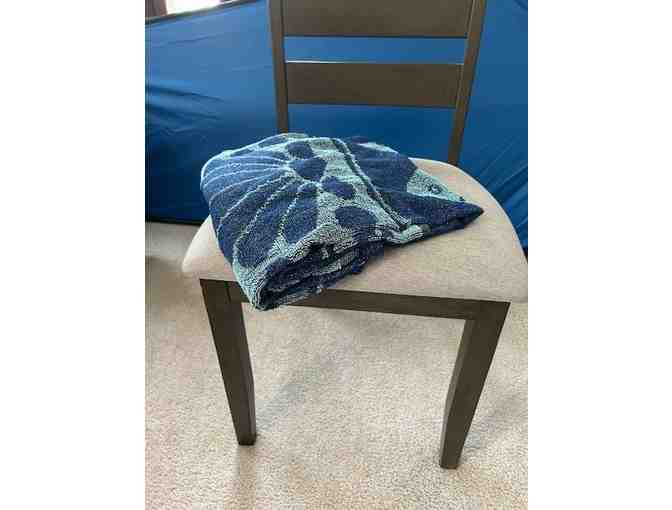 TOWEL: FISH (Reversible, Navy/Teal) - Oversized, 60' x 30'