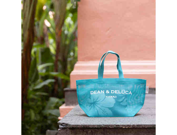 DEAN & DELUCA HAWAII Small Mint Green Mesh Tote Bag-2