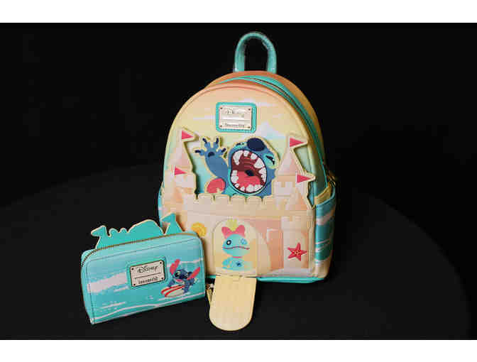 Disney Stitch Loungefly Mini Backpack and Wallet