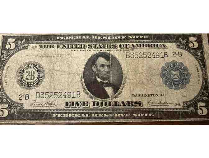 1914 5 Dollar Federal Note