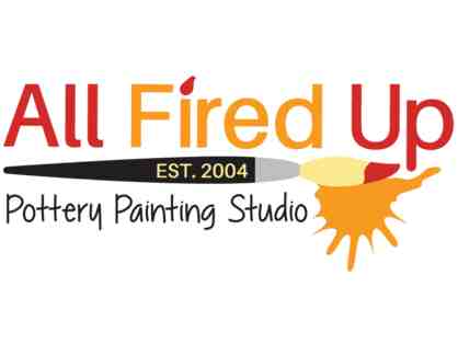 $25 All Fired Up Pottery & Painting Studio Gift Certificate