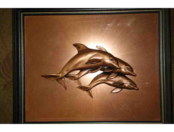 3-D Framed Copper Sculpture ' Taiji's Angels'