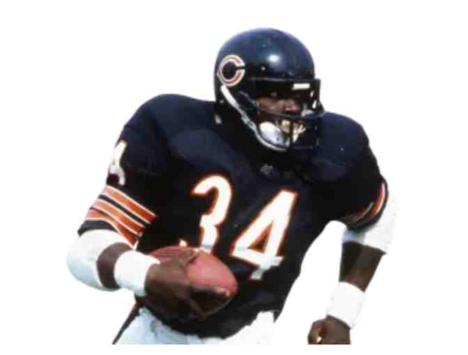 Chicago Bears Walter Payton Autographed Display