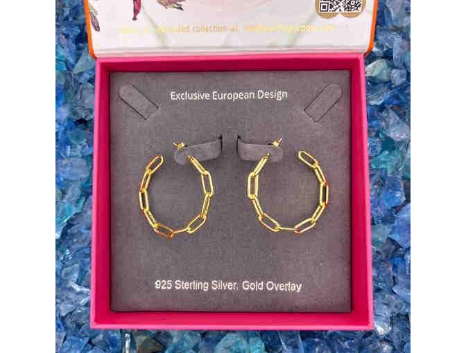 Golden Connection: Chic Paper Clip Earrings