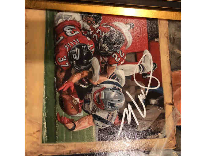 Superbowl 51, Limited Edition Oil Painting by Justyn Farano, "Did That Just Happen?" - Photo 2