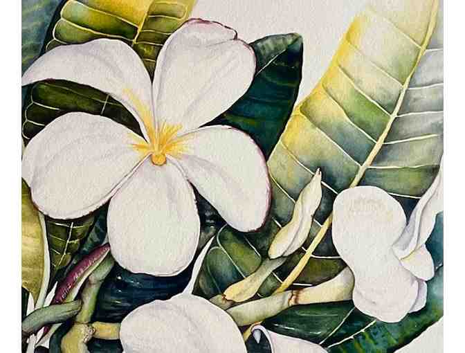 'Plumeria Waltz' Giclee by Sheree Latif, Kauai