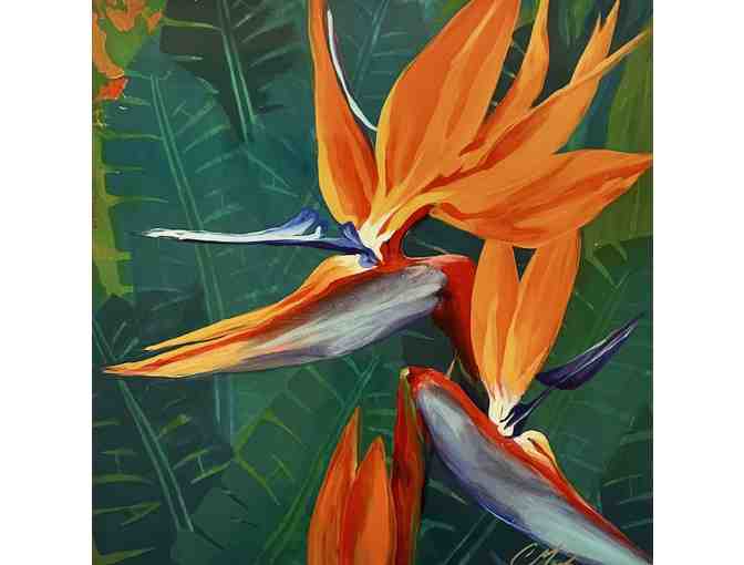 'Bird of Paradise' Print on Metal by Carol Meckling, Kauai