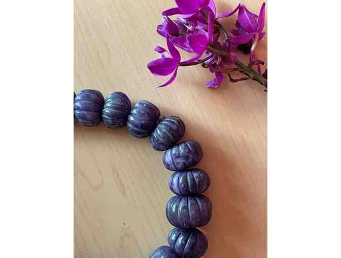 Amethyst Large Bead Necklace, Remember Kauai