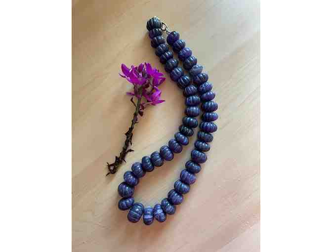 Amethyst Large Bead Necklace, Remember Kauai