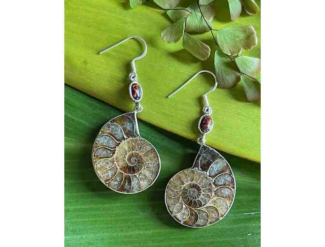 Ammonite Earrings, Remember Kauai