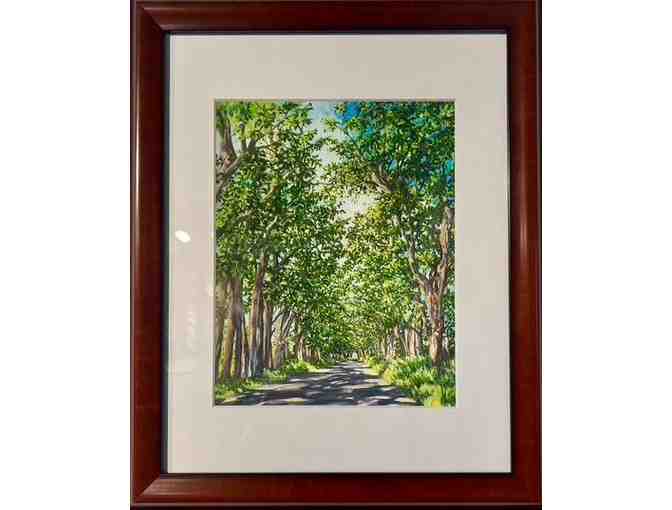 'Tunnel of Trees' by Robin McCoy, Framed Print, Printmaker