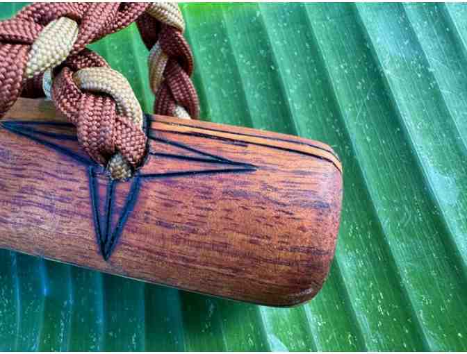 Unique Handmade Koa Walking Stick by Local Craftsman Dave Reando