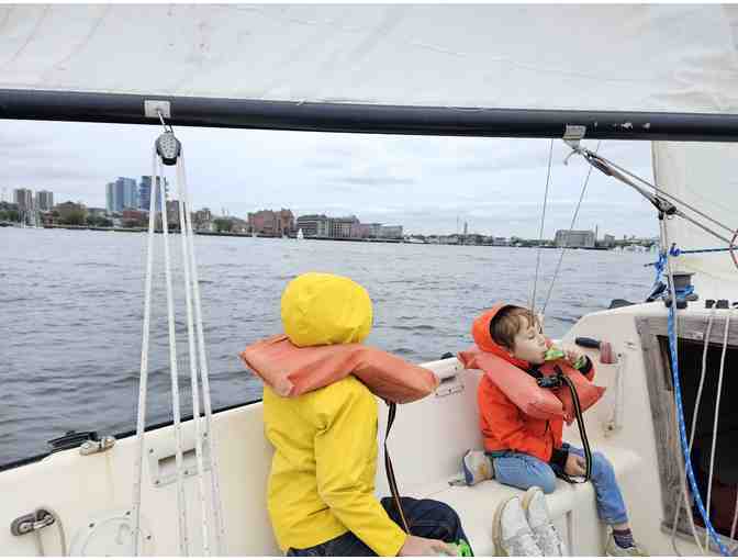 Sailing in Boston Harbor with CMS Parent!