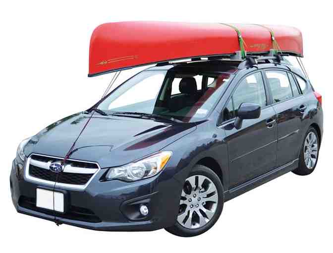 Standard Canoe Carrier with Tie-Downs, Foam Block Style 6inch Long & Mesh Bag #1