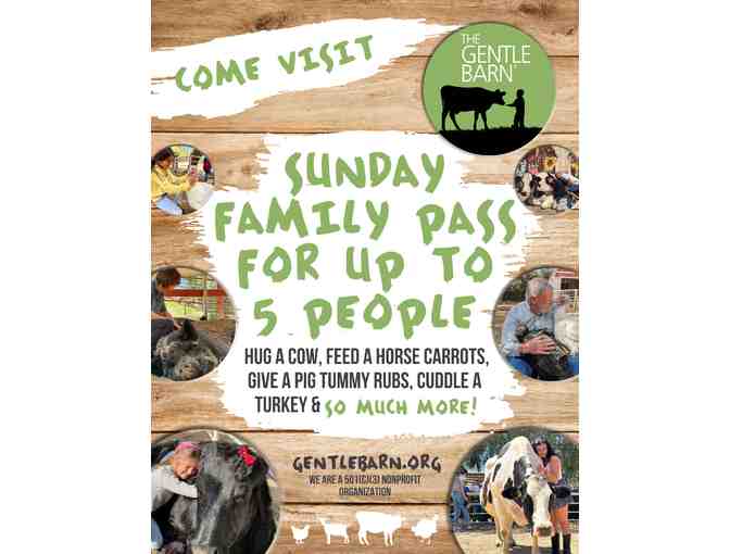 Family Pass for up to 5 guests to ANY Gentle Barn location