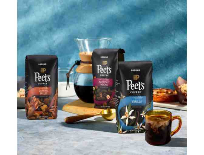 Bulk Lot 2: 84 Bags of Peet's Ground Coffee (Hazelnut Mocha, 10 oz Each)