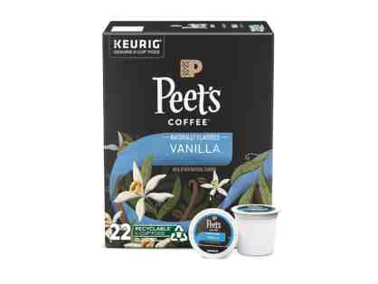 Bulk Lot 5: 7 Boxes of Peet's French Vanilla K-Cup Pods- 4 Smaller Boxes Per Case