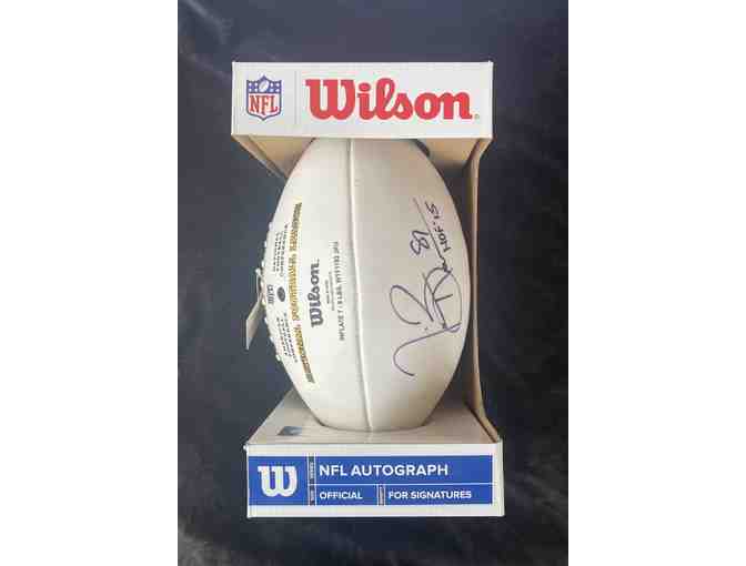 Tim Brown Signed NFL Football - Photo 2