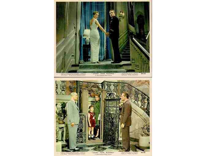 COUNT YOUR BLESSINGS, 1959, mini lobby cards, Deborah Kerr, Maurice Chevalier