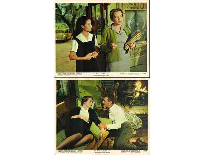 TWO LOVES, 1961, mini lobby cards, Shirley MacLaine, Laurence Harvey