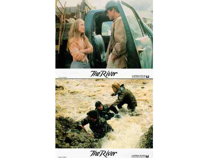 RIVER, 1984, mini lobby cards, Mel Gibson, Sissy Spacek