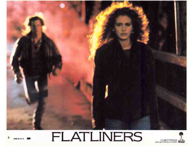 FLATLINERS, 1990, cards and stills, Kevin Bacon, Julia Roberts