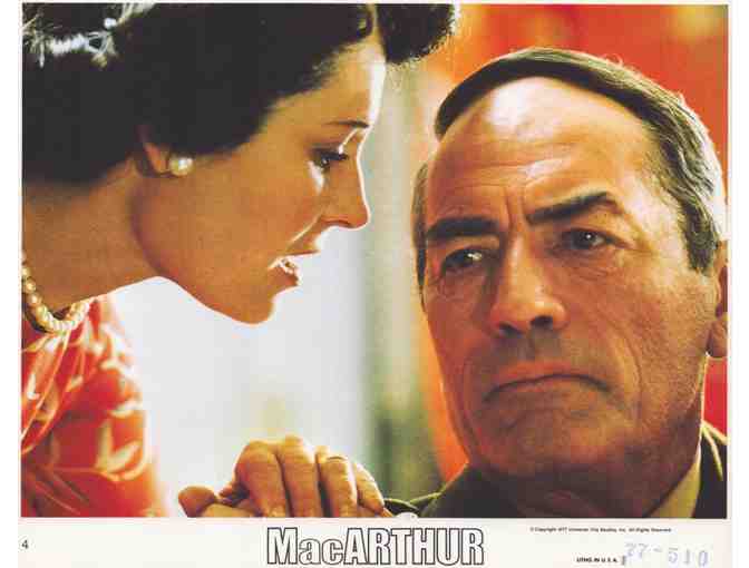 MACARTHUR, 1977, mini lobby cards, Gregory Peck, Ed Flanders