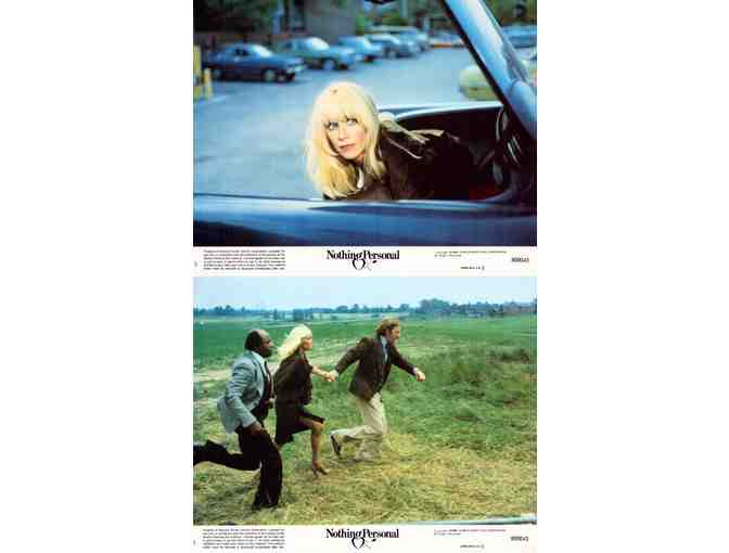 NOTHING PERSONAL, 1980, mini lobby cards, Donald Sutherland, Suzanne Somers