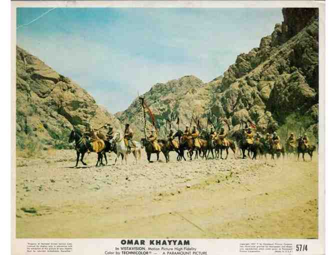 OMAR KHAYYAM, 1957, mini lobby cards, Michael Rennie, Debra Paget