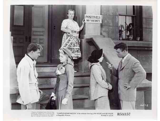 CAMPUS HONEYMOON,1948, movie still set, Lyn and Lee Wilde, Adele Mara,