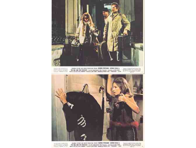 OWL AND THE PUSSYCAT, 1970, mini lobby cards, Barbra Streisand, George Segal