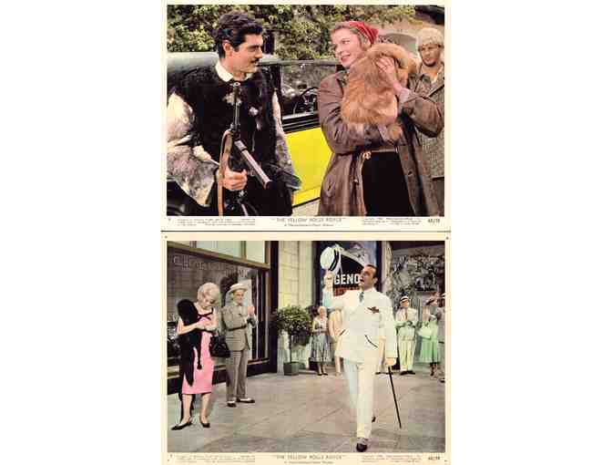 YELLOW ROLLS ROYCE, 1965, mini lobby cards, Ingrid Bergman, Rex Harrison