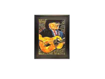 Signed Willie Nelson Concert - Jim Franklin Concert Poster - ACL 2016